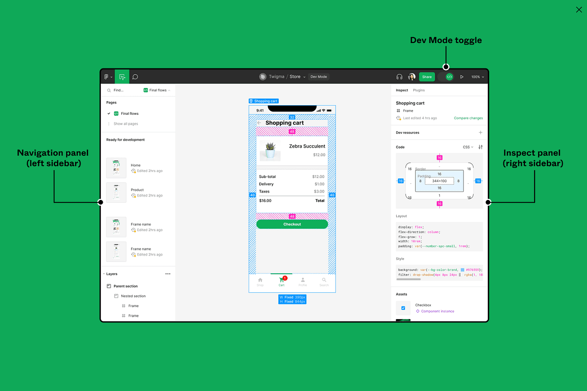Interactive style guide and component library showing live documentation and code examples